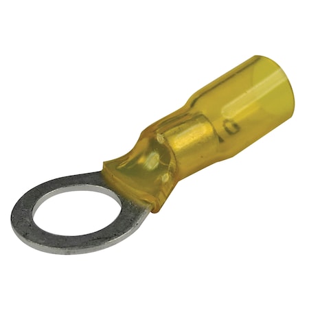 Seachoice Heat Shrink Ring Terminals, Yellow, 25 Pack 60061
